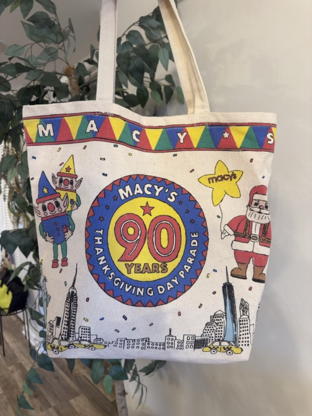 Vintage 2016 Macy’s Thanksgiving Day Parade 90th Anniversary NYC Tote Bag